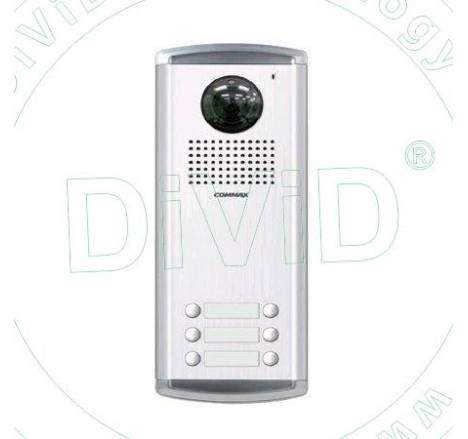 Post videocamera color de tip multifamilie DRC-6AC2